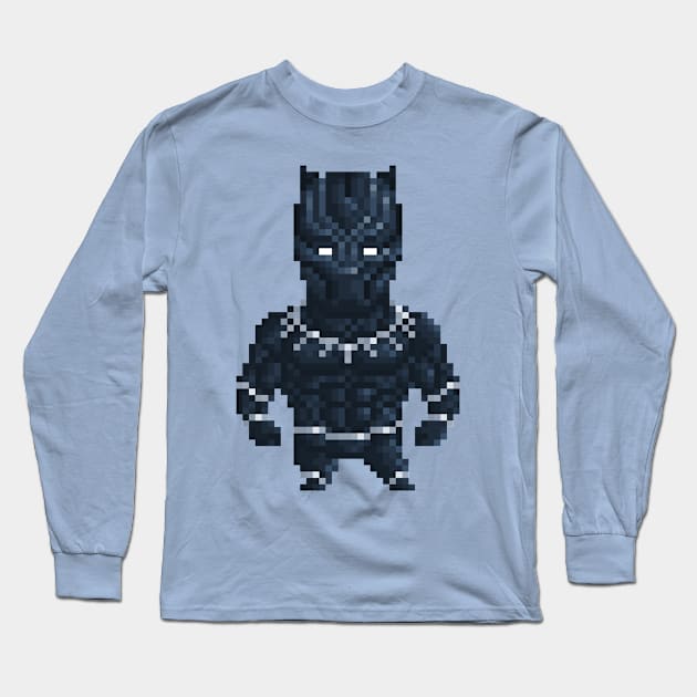 Black Panther Long Sleeve T-Shirt by YayPixel